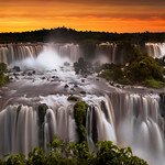 View Of Iguazu Falls From Brazilian Side, Parana State, South America